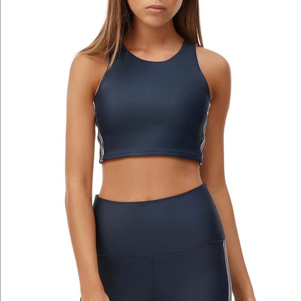 Allfenix Paris stripe sports bra